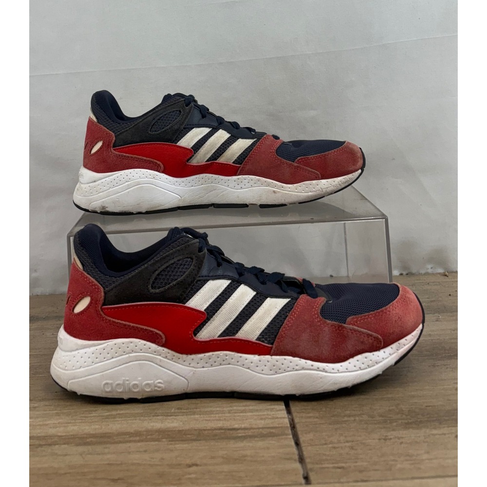 Adidas Cloudfoam Men's Running Shoes Sneakers Navy Red White Size‎ 10.5 EF1051